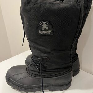 Kamik Black Tall Insulated Snow Boots